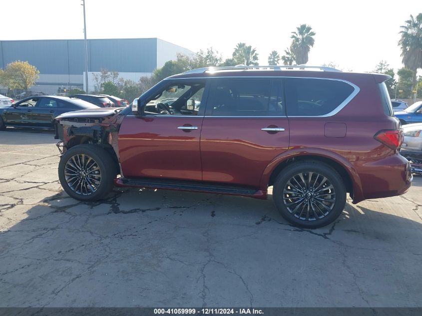 2022 Infiniti Qx80 Sensory Awd VIN: JN8AZ2BE7N9291599 Lot: 41059999