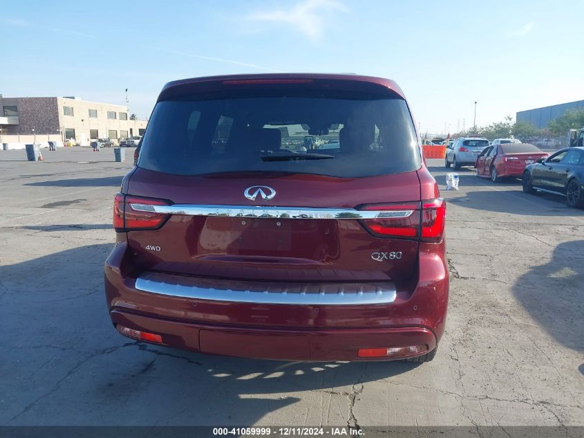 2022 Infiniti Qx80 Sensory Awd VIN: JN8AZ2BE7N9291599 Lot: 41059999