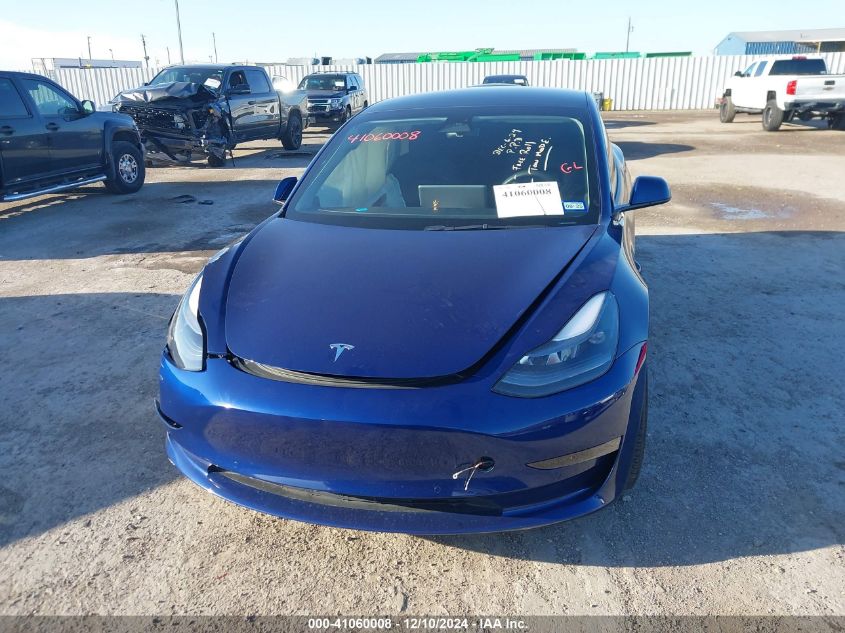 2022 Tesla Model 3 Long Range Dual Motor All-Wheel Drive VIN: 5YJ3E1EB7NF337577 Lot: 41060008