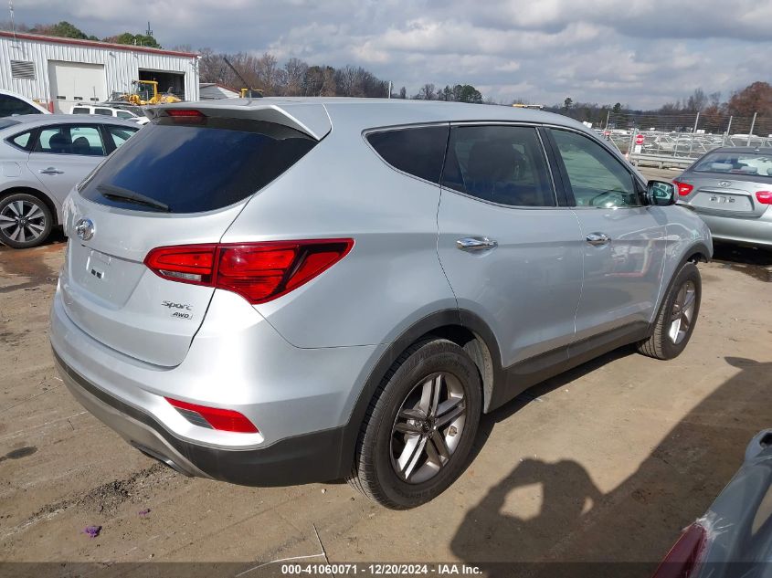 VIN 5XYZTDLB0JG546361 2018 Hyundai Santa Fe, Sport... no.4