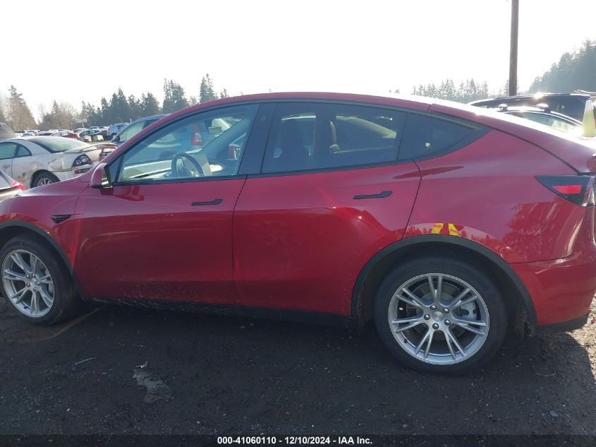 2020 Tesla Model Y Long Range Dual Motor All-Wheel Drive/Performance Dual Motor All-Wheel Drive VIN: 5YJYGDEF5LF022956 Lot: 41060110