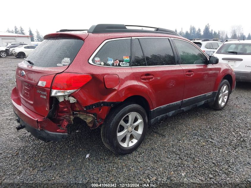 VIN 4S4BRBAC4E3249745 2014 SUBARU OUTBACK no.4