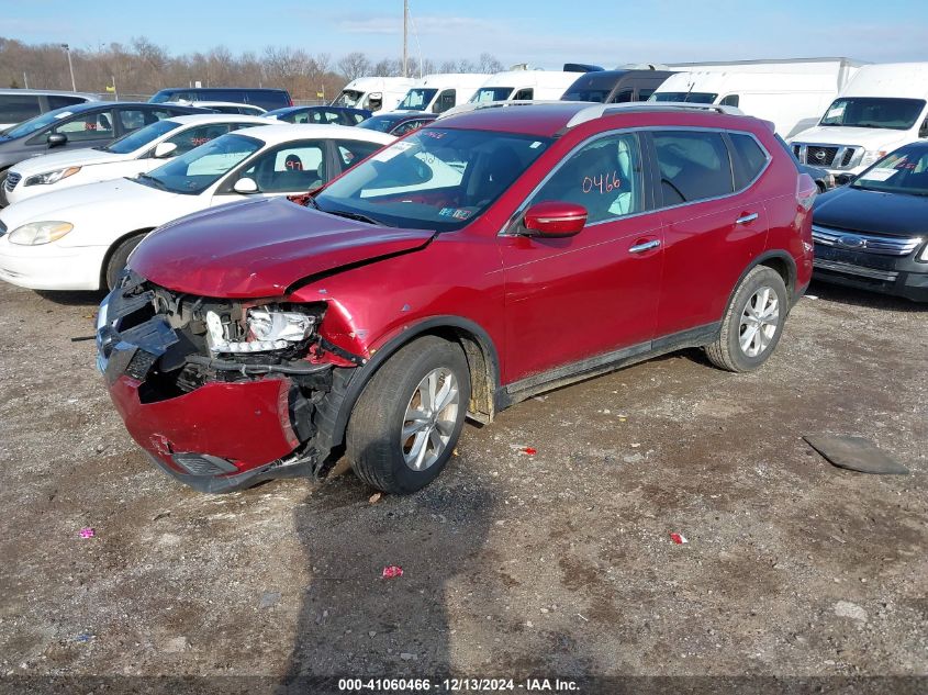 VIN 5N1AT2MT1FC799916 2015 Nissan Rogue, SV no.2