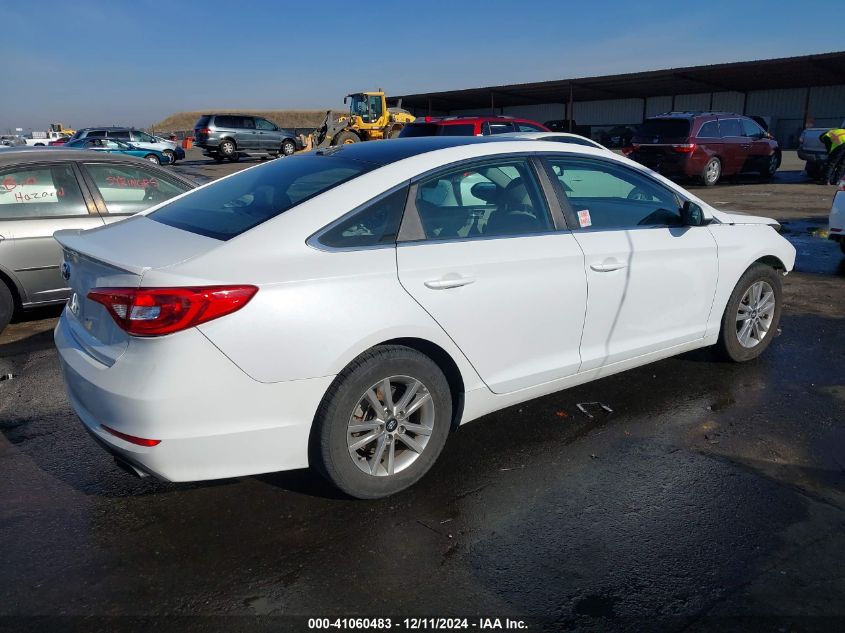 2016 HYUNDAI SONATA SE - 5NPE24AF4GH362162