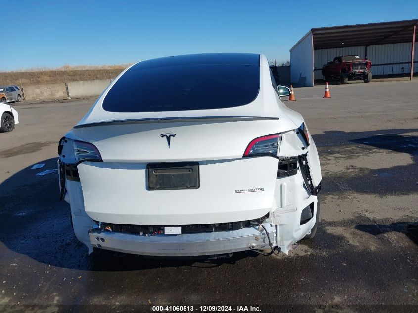 2022 Tesla Model Y Performance Dual Motor All-Wheel Drive VIN: 7SAYGDEF0NF390807 Lot: 41060513