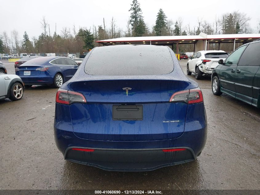 2024 Tesla Model Y Long Range Dual Motor All-Wheel Drive VIN: 7SAYGDEE7RF115562 Lot: 41060690