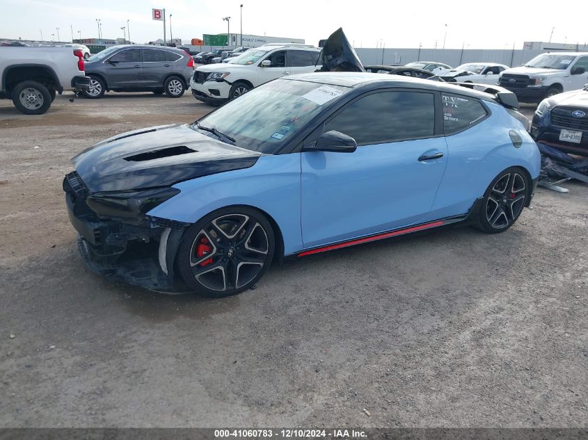 2020 Hyundai Veloster N VIN: KMHT36AH2LU003647 Lot: 41060783