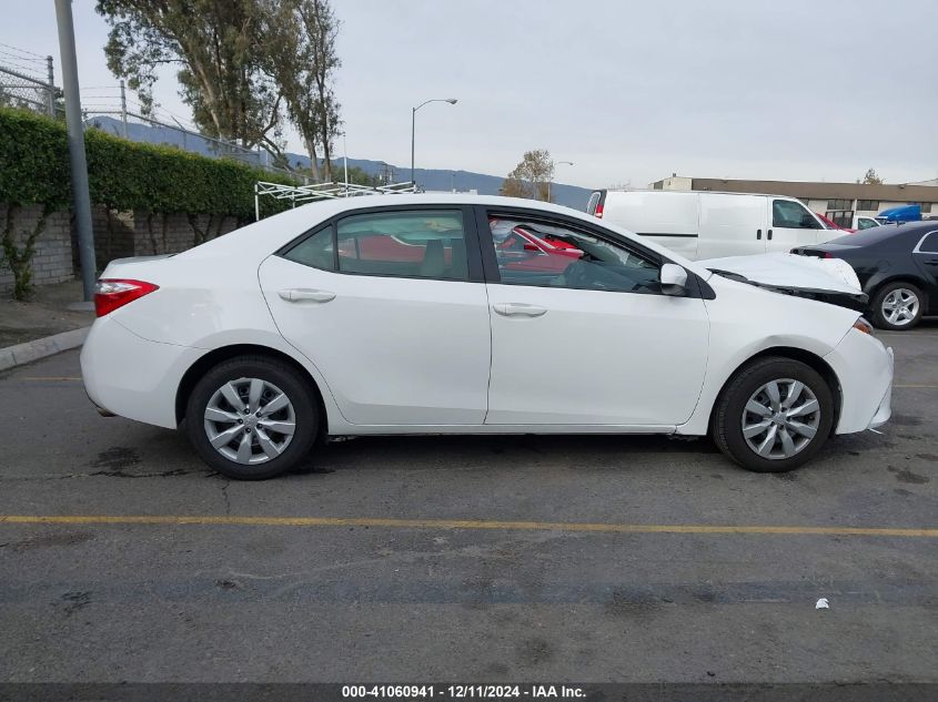 2015 Toyota Corolla Le VIN: 5YFBURHE6FP354587 Lot: 41060941