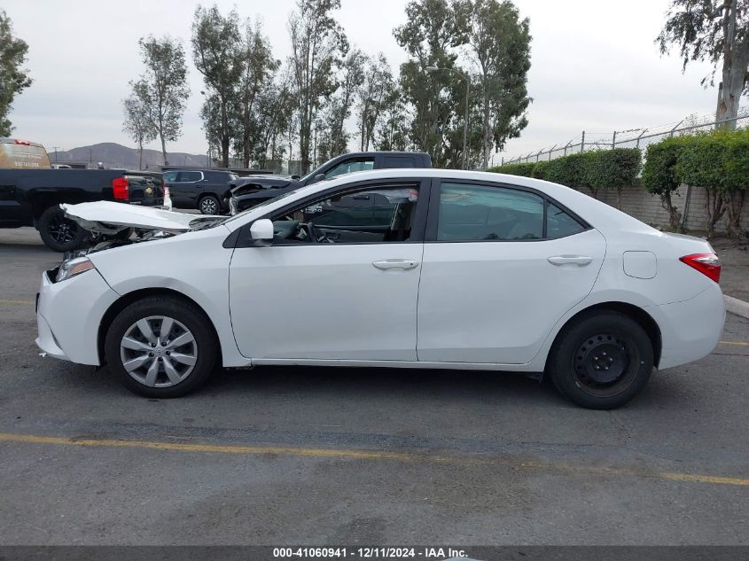 2015 Toyota Corolla Le VIN: 5YFBURHE6FP354587 Lot: 41060941