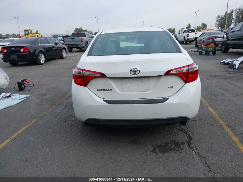 2015 Toyota Corolla Le VIN: 5YFBURHE6FP354587 Lot: 41060941
