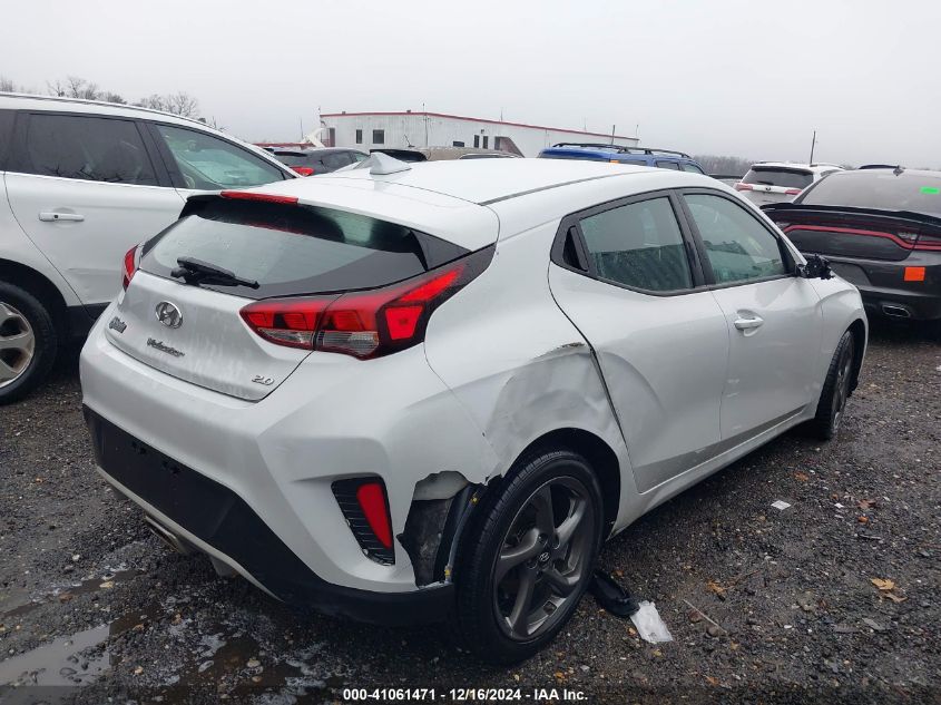 2021 Hyundai Veloster 2.0 VIN: KMHTG6AF8MU032722 Lot: 41061471