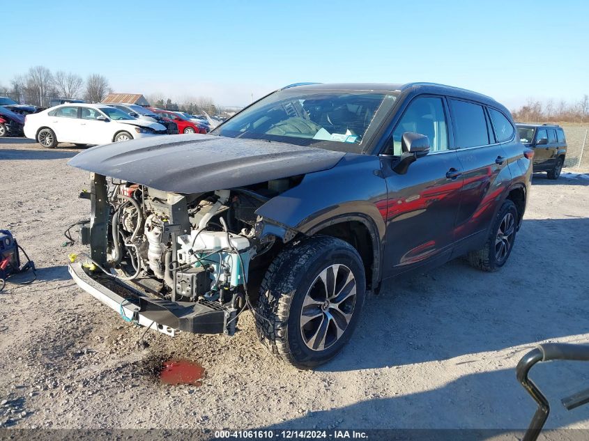 2021 TOYOTA HIGHLANDER XLE - 5TDHZRBH0MS544727