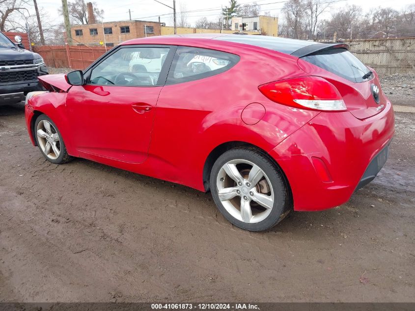 VIN KMHTC6ADXDU149115 2013 Hyundai Veloster, Base W... no.3