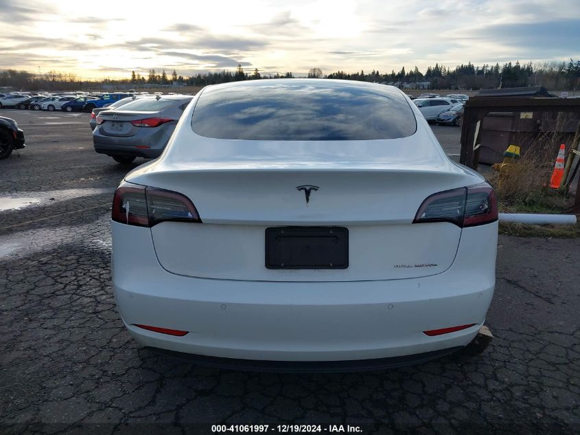 2019 Tesla Model 3 Long Range/Performance VIN: 5YJ3E1EB1KF391940 Lot: 41061997