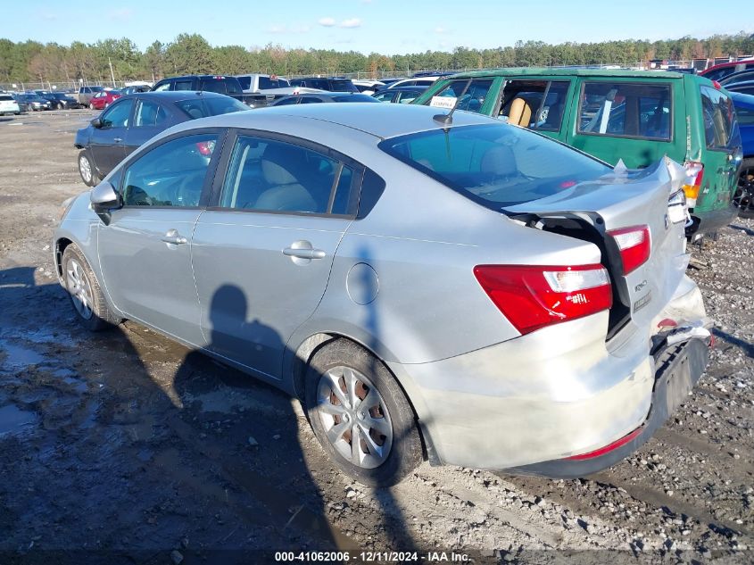 2016 Kia Rio Lx VIN: KNADM4A3XG6640307 Lot: 41062006