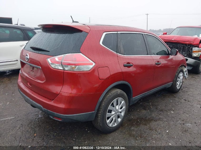 VIN KNMAT2MT7GP692481 2016 Nissan Rogue, S/Sl/Sv no.4