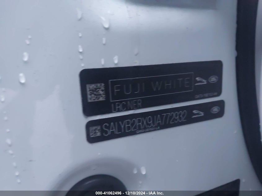 2018 LAND ROVER RANGE ROVER VELAR P250 S - SALYB2RX9JA772932