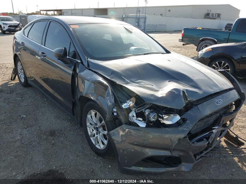 VIN 1FA6P0G74G5118029 2016 Ford Fusion, S no.1