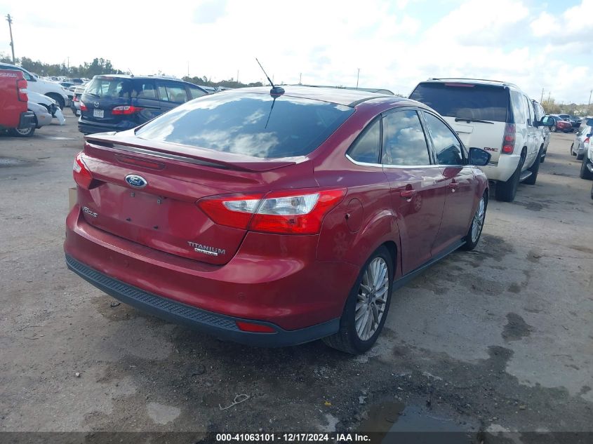 VIN 1FADP3J28EL161304 2014 Ford Focus, Titanium no.4