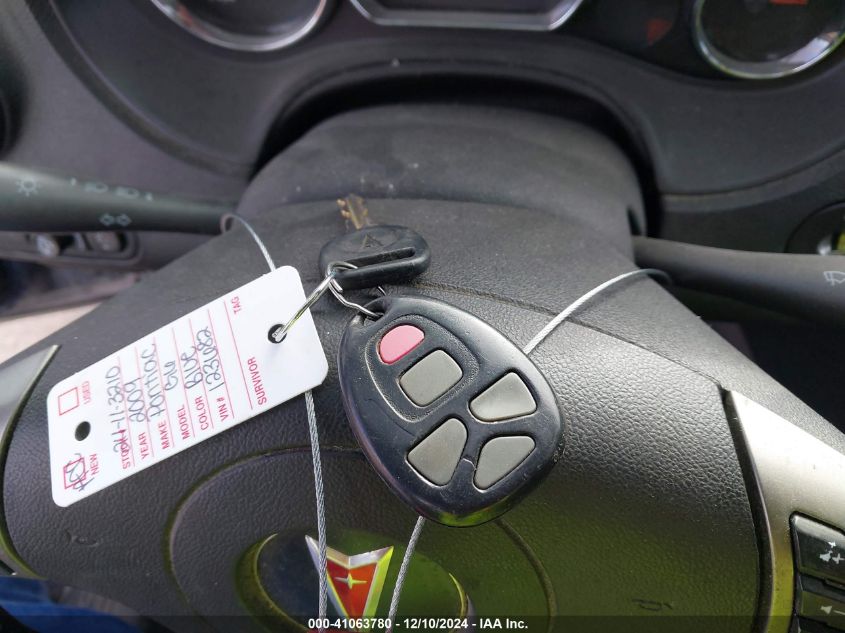 2009 PONTIAC G6 VIN: 1G2ZG57N294123682