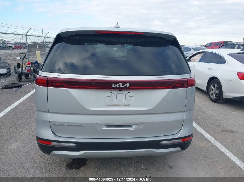 2022 Kia Carnival Mpv Lx Seat Package VIN: KNDNB4H39N6079646 Lot: 41064025