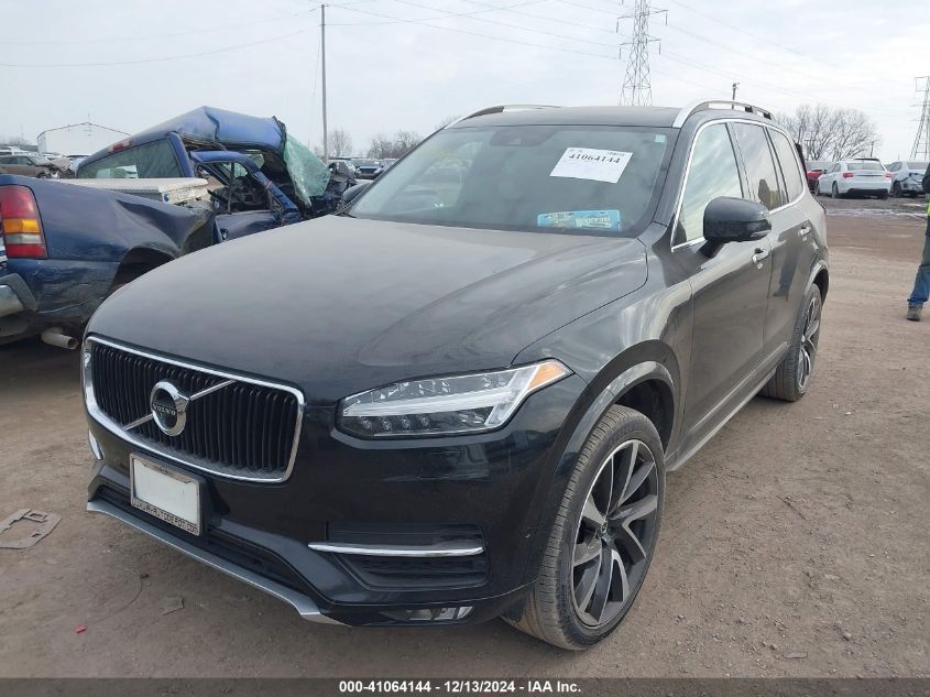 VIN YV4A22PK6J1391696 2018 Volvo XC90, T6 Momentum no.2