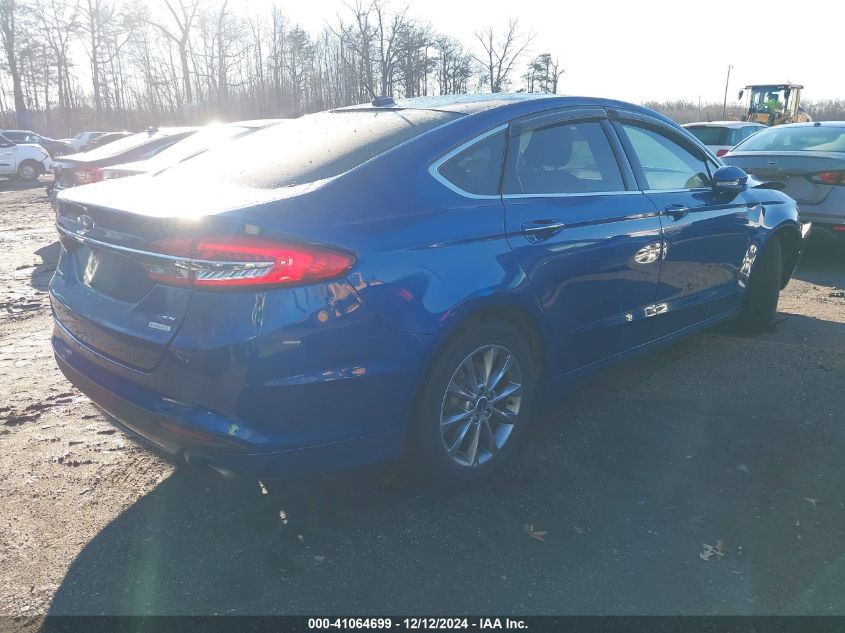 VIN 3FA6P0HD3HR143152 2017 Ford Fusion, SE no.4