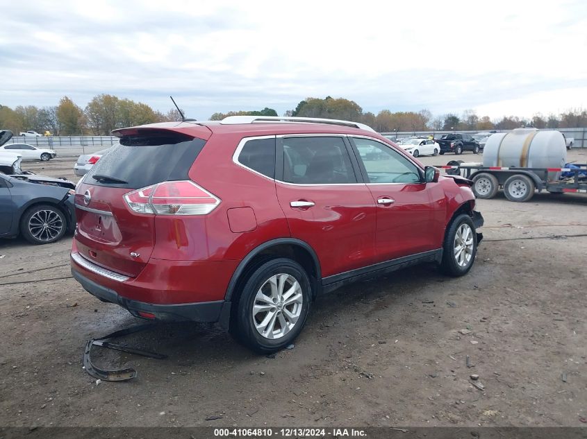 VIN KNMAT2MT4GP726599 2016 Nissan Rogue, SV no.4