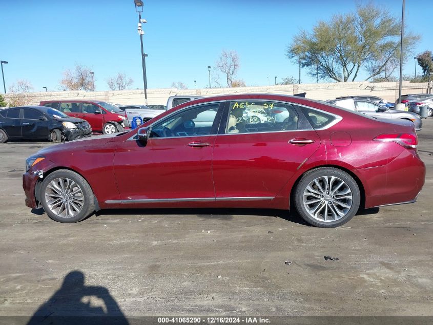 2016 Hyundai Genesis 3.8 VIN: KMHGN4JE8GU138613 Lot: 41065290