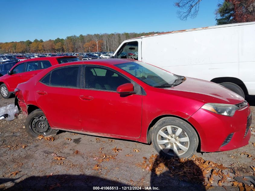 VIN 2T1BURHEXFC371716 2015 Toyota Corolla, LE no.13