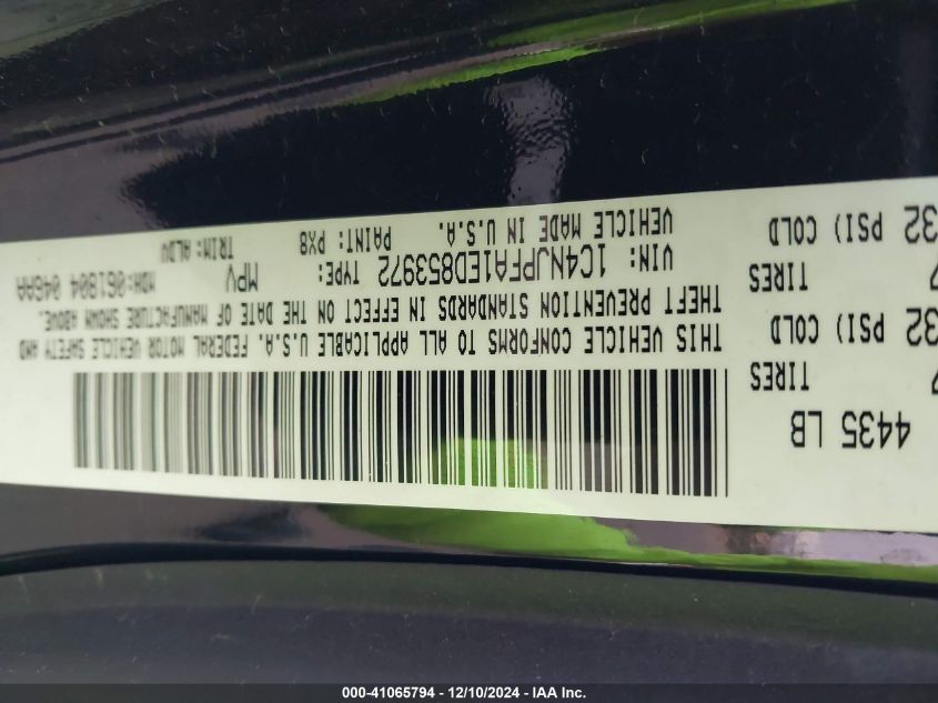 VIN 1C4NJPFA1ED853972 2014 Jeep Patriot, High Altitude no.9