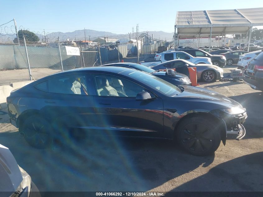 2024 Tesla Model 3 Long Range Dual Motor All-Wheel Drive/Rear-Wheel Drive VIN: 5YJ3E1EA5RF782767 Lot: 41066292