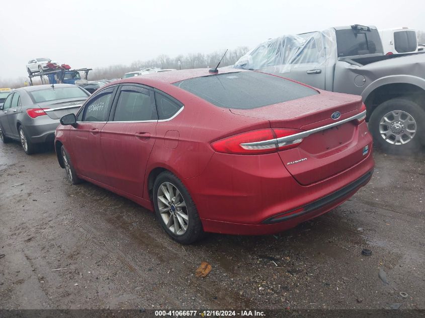 VIN 3FA6P0H76HR146976 2017 Ford Fusion, SE no.3