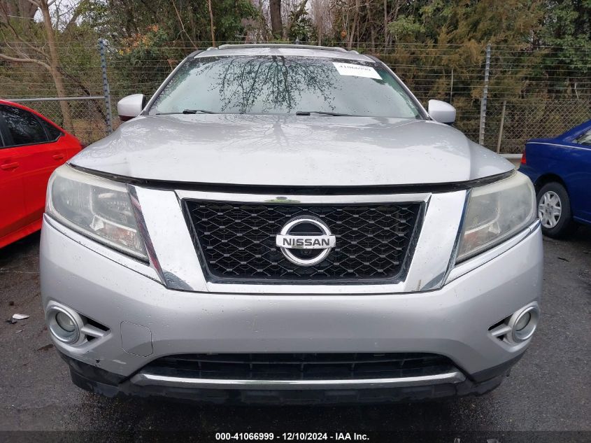 2015 Nissan Pathfinder Sl VIN: 5N1AR2MN7FC630368 Lot: 41066999