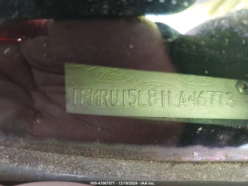 2001 Ford Expedition Eddie Bauer VIN: 1FMRU17W31LA94043 Lot: 41067077