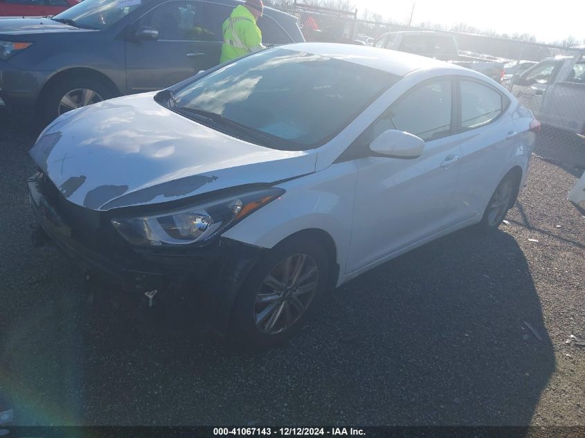 VIN 5NPDH4AE7GH796805 2016 Hyundai Elantra, SE no.2