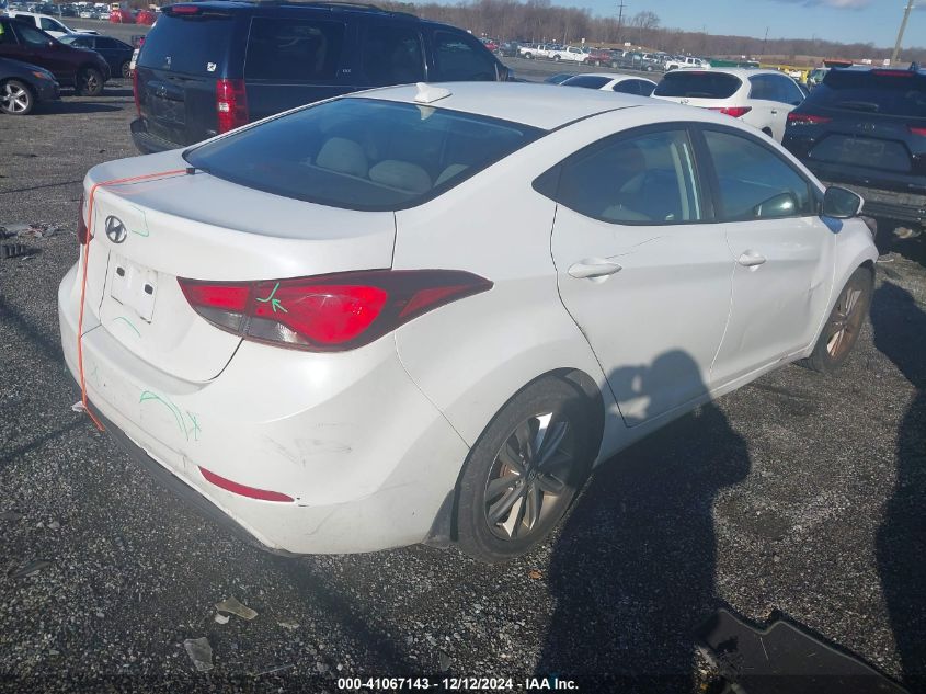 VIN 5NPDH4AE7GH796805 2016 Hyundai Elantra, SE no.4