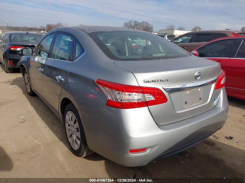 VIN 3N1AB7AP9EY239498 2014 Nissan Sentra, S no.3