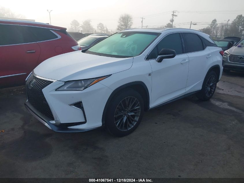 VIN 2T2BZMCA8HC121074 2017 LEXUS RX 350 no.2