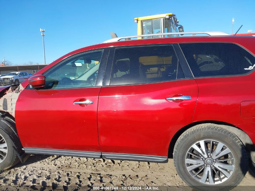 2017 Nissan Pathfinder Sv VIN: 5N1DR2MM8HC664097 Lot: 41067748