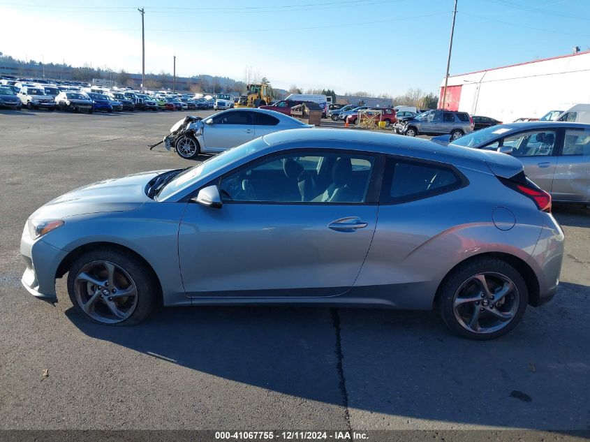 2019 Hyundai Veloster 2.0 VIN: KMHTG6AF3KU016733 Lot: 41067755