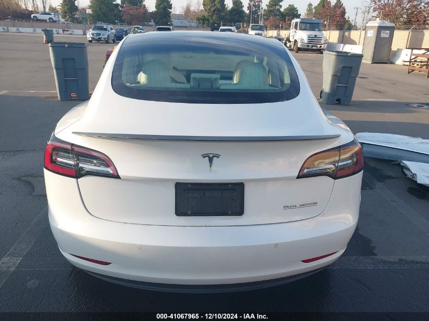 2019 Tesla Model 3 Long Range/Performance VIN: 5YJ3E1EB9KF514626 Lot: 41067965