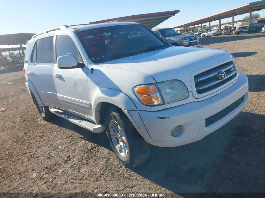 2003 Toyota Sequoia Limited V8 VIN: 5TDZT38A73S173187 Lot: 41068039