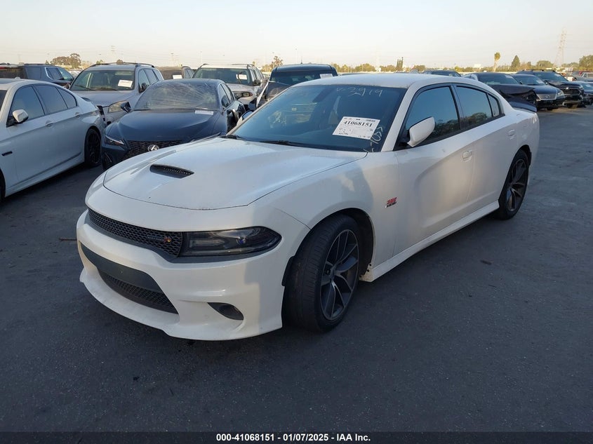 Vin: 2c3cdxgj0jh233919, lot: 41558150, dodge charger r/t scat pack rwd 20182