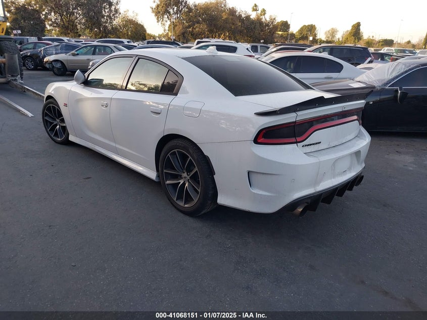 Vin: 2c3cdxgj0jh233919, lot: 41558150, dodge charger r/t scat pack rwd 20183