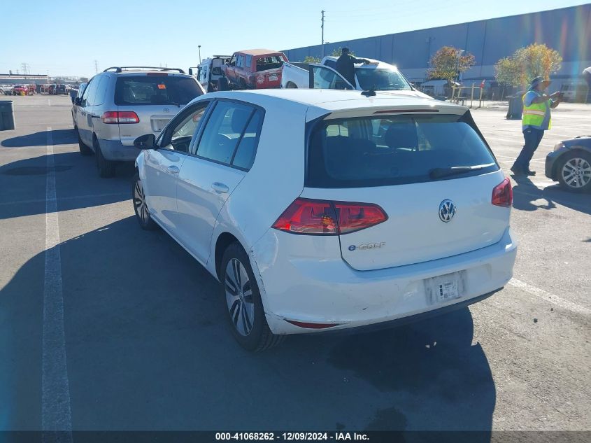 VIN WVWKP7AUXGW914455 2016 Volkswagen E-Golf, SE no.3