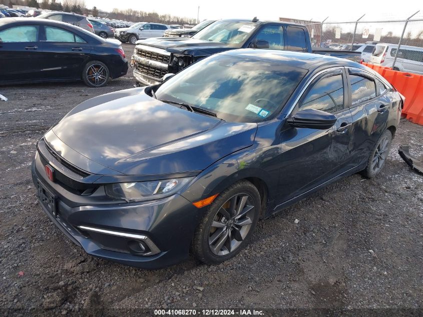 VIN 19XFC1F31KE214692 2019 Honda Civic, EX no.2