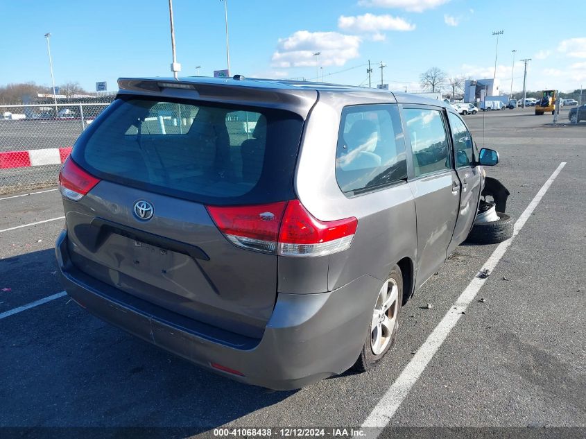 VIN 5TDZK3DC8DS286853 2013 Toyota Sienna, L V6 7 Pa... no.4