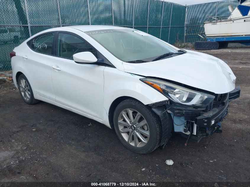 VIN 5NPDH4AE6GH753007 2016 Hyundai Elantra, SE no.1