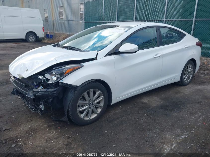 VIN 5NPDH4AE6GH753007 2016 Hyundai Elantra, SE no.2